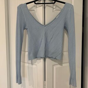 GARAGE V-Neck Long Sleeve Sweater Top